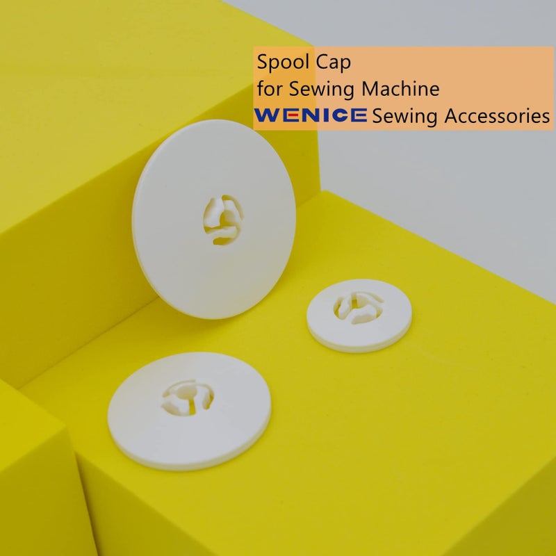 WENICE Spool Cap Sewing Machine Spool Pin Cap Small Medium Large Replacement Spool Cap, 45 Mm, 35 Mm And 25 Mm(6 Pieces) - Image 4